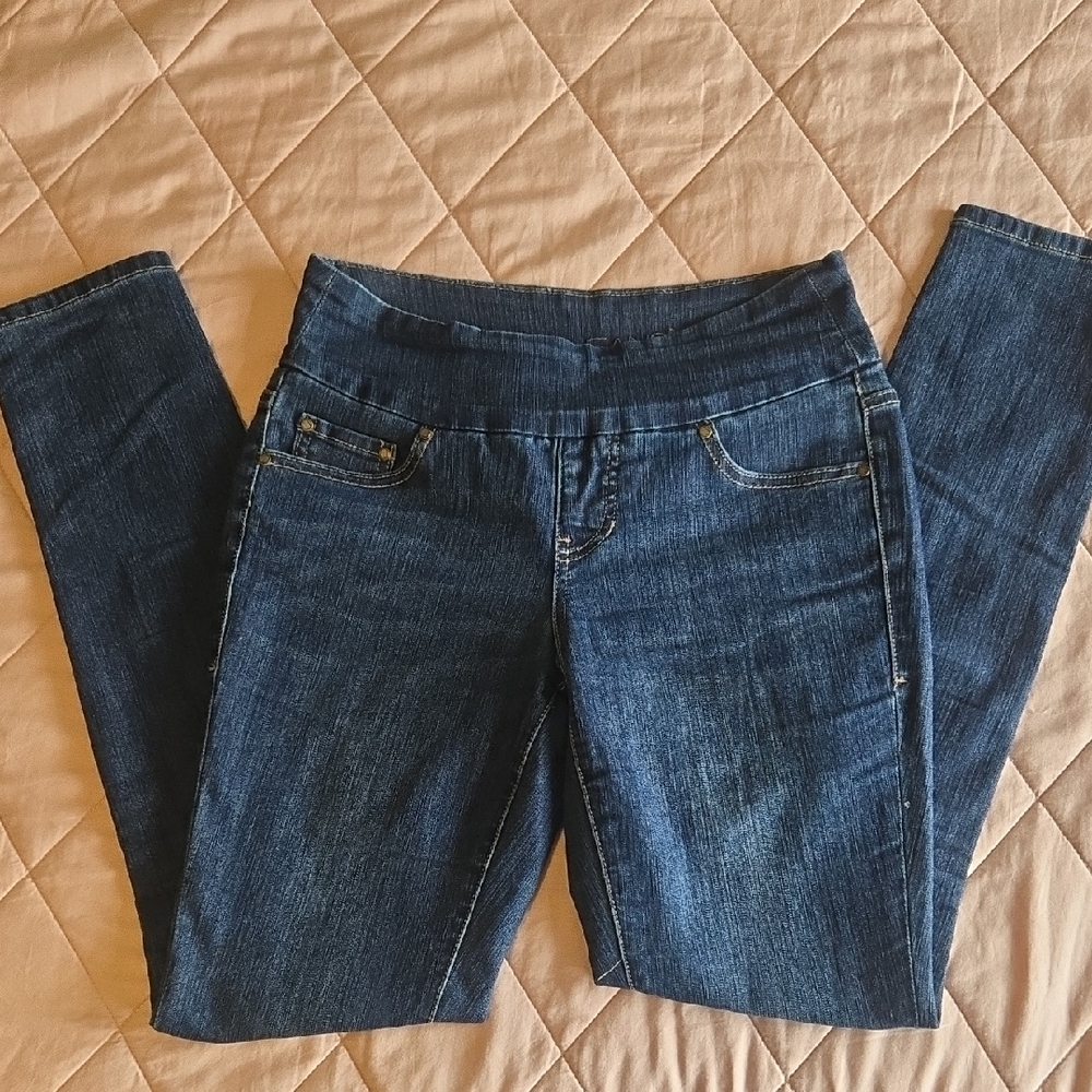 JAG Jeans Women's High Rise Skinny Dark Blue Jeans, Size 4, EUC